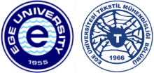 Logo of Ege University and Ege Universty Textile Engineering Department